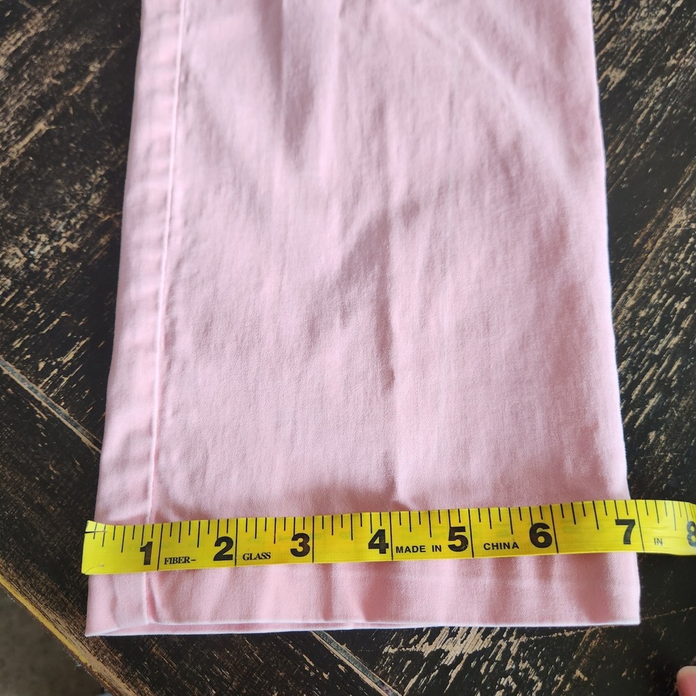 Tommy Bahama Ankle Casual Pants Womens 10 Pink Stretchy Beach Mid Rise 32x28 - Picture 10 of 13